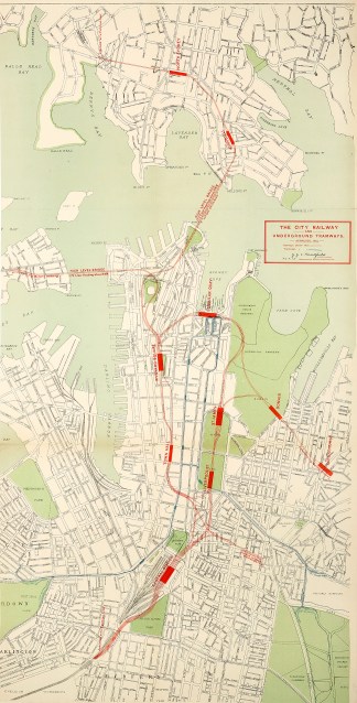 The City Railway and Underground Tramway… Town Plans