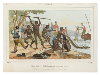 Baie Jervis. Naturales mangeant du poiss… First Nations History