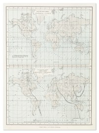 Map of the Wold, Showing Cotidal-Lines. Map of the Wold, Showing Curves of Equal Magnetic Variation.