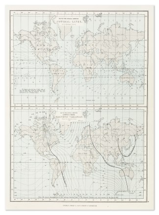 Map of the Wold, Showing Cotidal-Lines. … WORLD