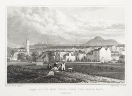 Part of the New Town, from the North West, Edinburgh.