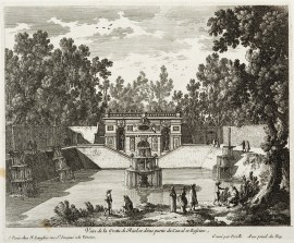 Veue de la Grotte de Ruel et dvne Partie du Canal et Bassins Architecture Veue de la Grotte de Ruel et dvne Partie du Canal et Bassins