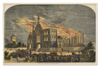Burning of St. Mary’s Cathedral, s… Sydney