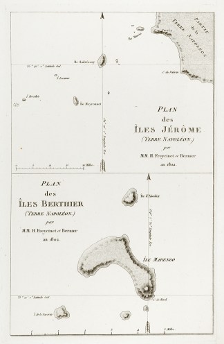 Plan Des Iles Jerome. Plan des Iles Bert… Baudin & Freycinet