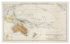 Volkerkarte von Ozeanien und Australasien. Australia Volkerkarte von Ozeanien und Australasien.