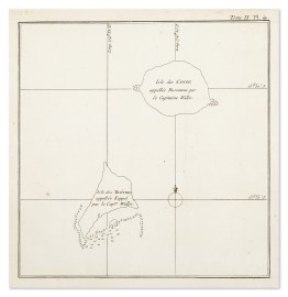 Isle des Cocos appellee Boscawen par le Capitaine Wallis. Isle des Traitres appellee Keppel par le Cap.ne Wallis. Tonga (Friendly Islands) Isle des Cocos appellee Boscawen par le Capitaine Wallis. Isle des Traitres appellee Keppel par le Cap.ne Wallis.