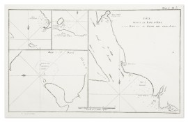 Côte depuis la Baye d'York a la Baye et au Havre des trois Islands.