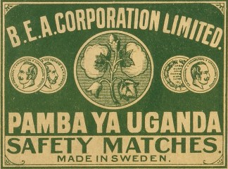 B.E.A. Corporation Limited. Pamba Ya Uga… MATCHBOX LABELS