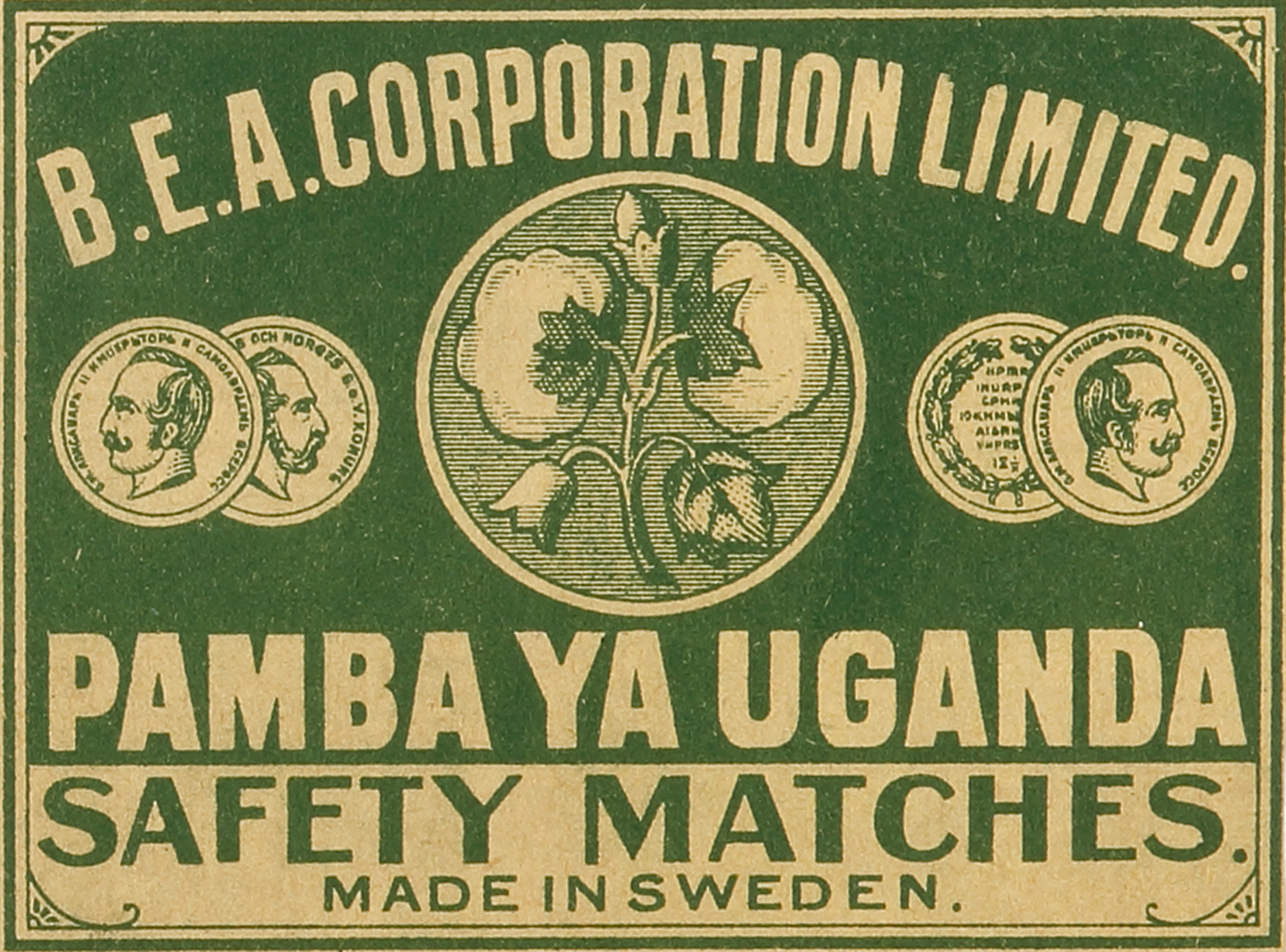 B.E.A. Corporation Limited. Pamba Ya Uganda. - Antique Print from 1900