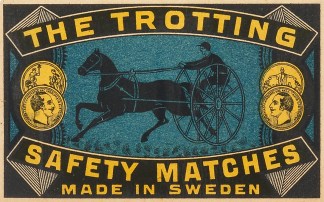 The Trotting MATCHBOX LABELS