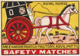 Royal Horse MATCHBOX LABELS