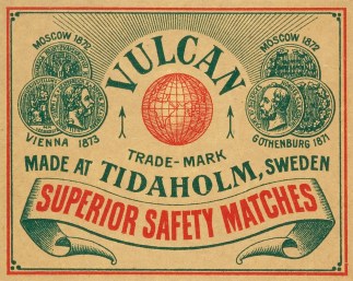 Vulcan MATCHBOX LABELS