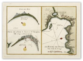 Isle De May, Veue De L’Isle S.Jago ou St Jacques, Le Havre De Praya. Africa Countries Isle De May, Veue De L'Isle S.Jago ou St Jacques, Le Havre De Praya.