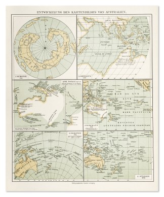 Entwickelung des Kartenbildes von Asutra… Australia (General)