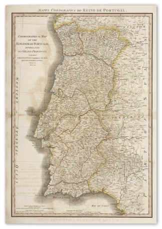 Mappa Corografica do Reino de Portugal. Spain & Portugal