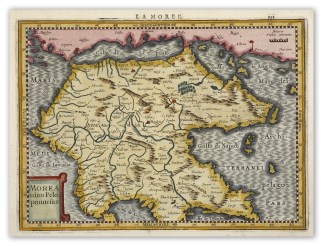 Morea olim Peloponnesus Balkans & Greece