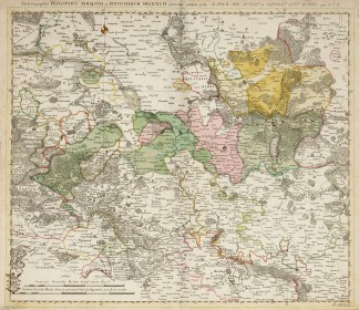 Tabula Geographica Principatus Anhaltini… Germany