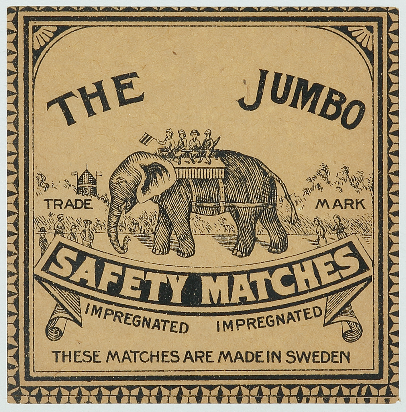 The Jumbo - Antique Print from 1900