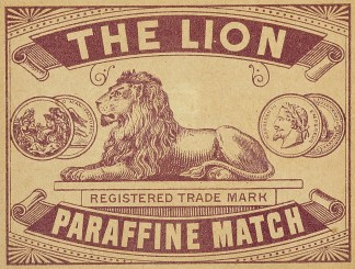 The Lion MATCHBOX LABELS