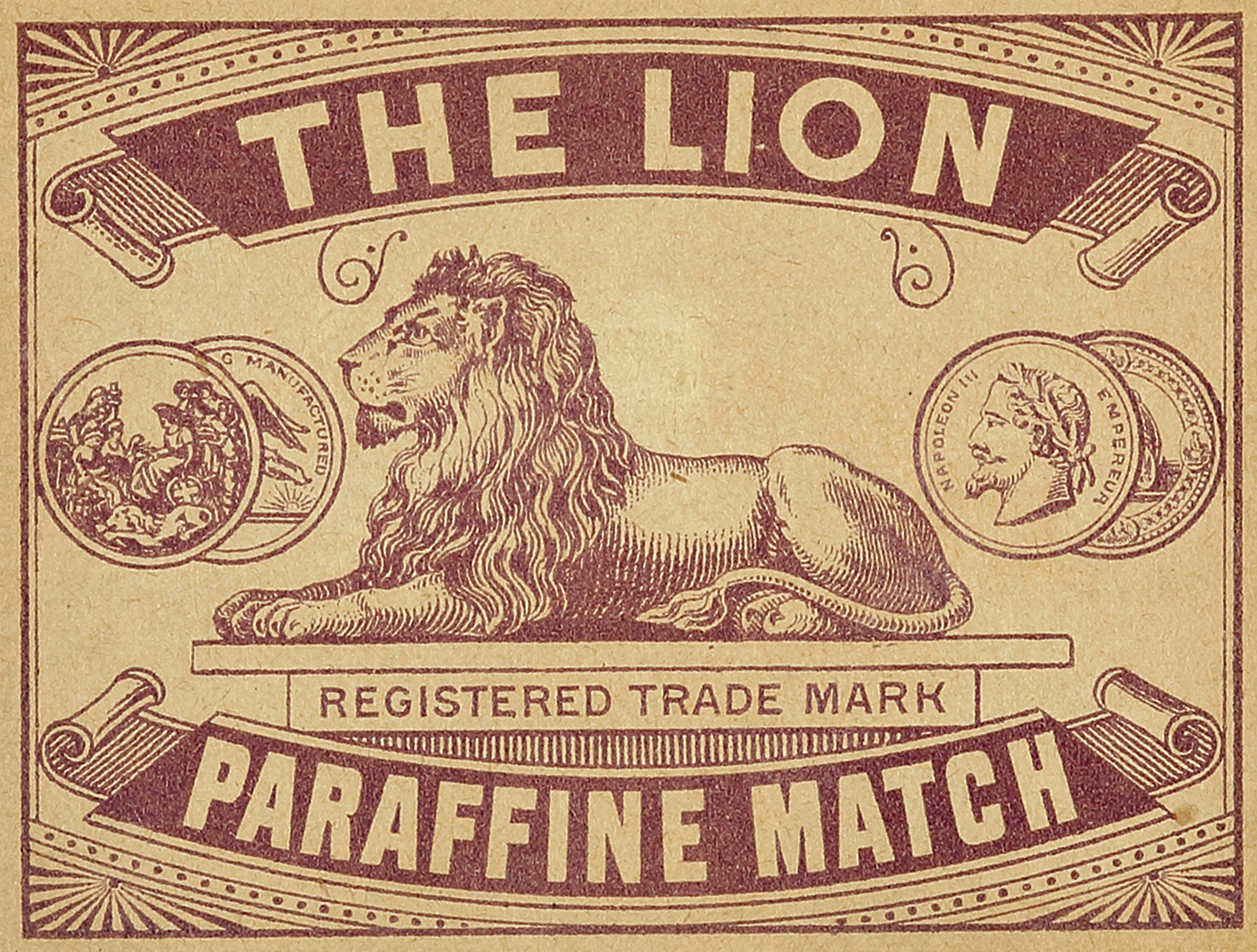 The Lion - Antique Print from 1900