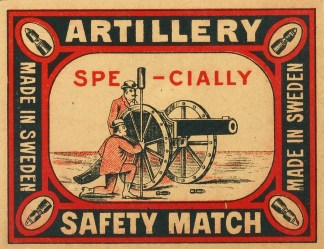 Artillery MATCHBOX LABELS
