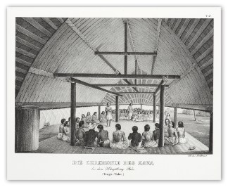 Die Ceremonbie des Kava bei dem Hauptlin… PACIFIC