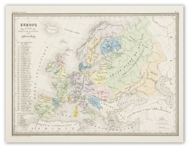 Europe en 1100 indiquant la date de la Foundation des Differens Etats Europe Continent Europe en 1100 indiquant la date de la Foundation des Differens Etats