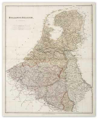 Holland & Belgium by J. Arrowsmith. Low Countries