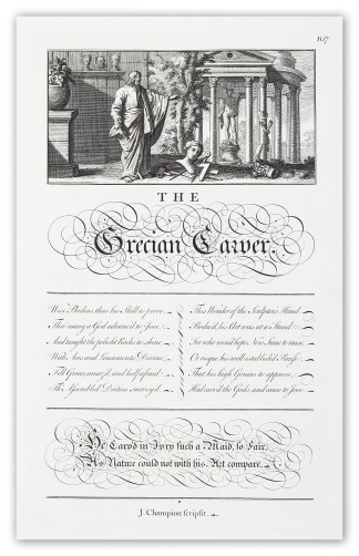 The Grecian Carver Calligraphy - Bickham's Penman