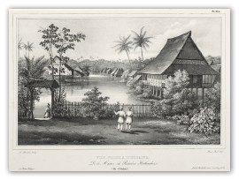 Vue Prise a Tondano. De la Maison du Resident Hollandaise (Ile Celebes.)