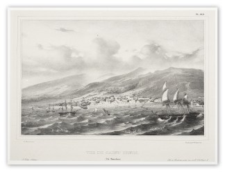 Vue de Saint Denis. (Ile Bourbon) AFRICA