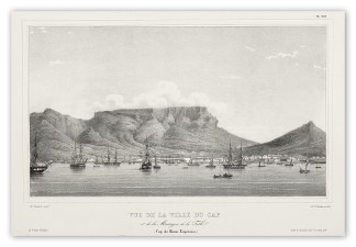 Vue de la Ville du Cap et de la Montagne… AFRICA