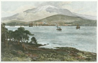 Hobart, from Kangaroo Point. Tasmania