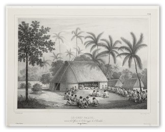 Le chef Palou recevant les officiers de … PACIFIC