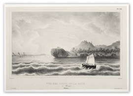 Vue des Forts de la Rade a Umata. (Guam)