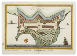 Plan de la Forteresse De Coylan India