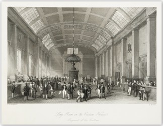 Long Room in the Custom House. Payment o… Customs - Imports, Duties.