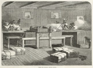Press for Packing Indian Cotton. Cotton