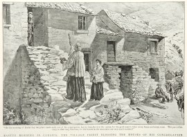 Easter Morning in Corsica: The Village Priest Blessing the Houses of his Congregation