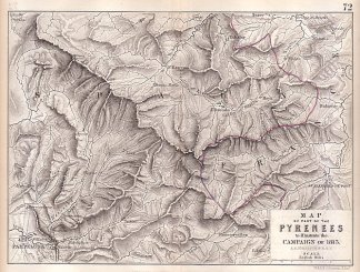 Map of Part of the Pyrenees to Illustrat… Military
