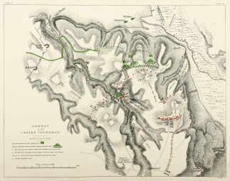 Combat of the Lesser Inkerman. MAPS & GLOBES