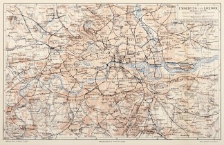 Umgebung von London. Town Plans