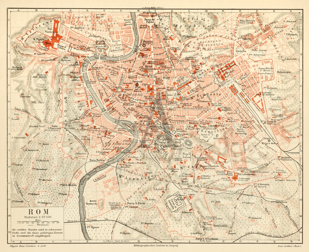 Rom. - Antique Print Map Room