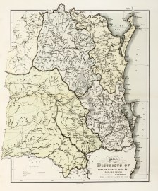 Map of the Districts of Moreton, Burnett, Wide-Bay, Darling Downs, and a Portion of Leichhardt.