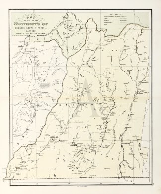 Map of part of the Districts of Gregory … Queensland