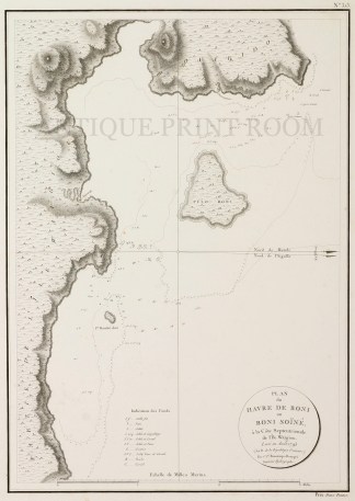 Plan du Havre de Boni ou Boni Soine, a l… MAPS & GLOBES