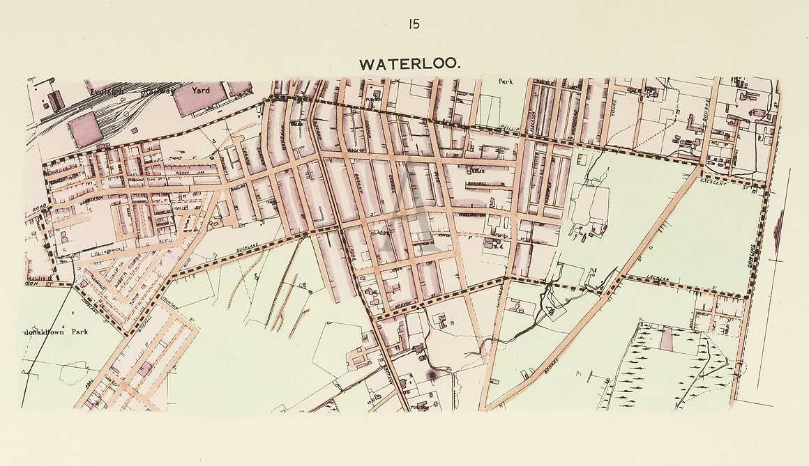 Waterloo - Antique Print from 1893