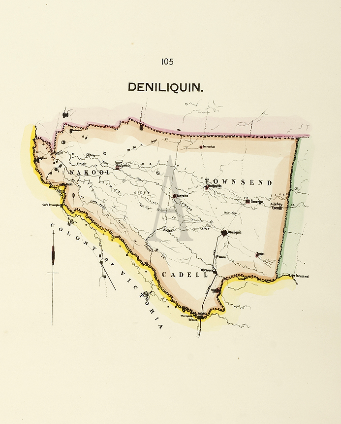 Deniliquin Antique Print Map Room