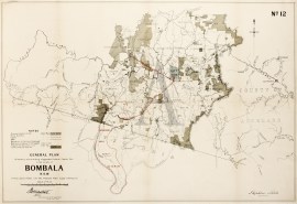 General Plan of country surrounding suggested Federal Capital Site in the locality of Bombala N.S.W. shewing approximately City Site, Proposed Water Supply Railways &c.