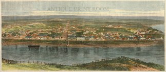 Town of Wanganui, New Zealand North Island